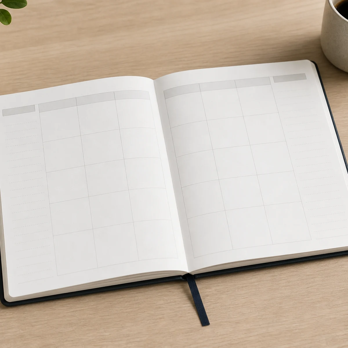 Annual Week View Calendar